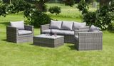 Wicker Square Patio Dining Set Rattan