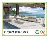 Moden Garden Furniture Outdoor Sofa Set with Stainless Steel Frame