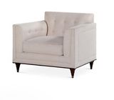Cheap Home Furnishing Single Person Leisure Rotated Modern Blue Leather Sofa