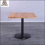 New Style Square Table Cafe Solid Wood Top Restaurant Table (SP-RT491)