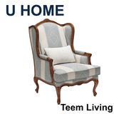 French Stylsolid Wood Covered Dining Room Furniture