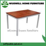Simple Bi-Color Wood Furniture Home Table Rectangle Table