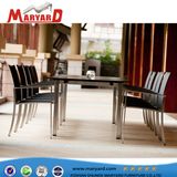 High Quality Stainless Steel Dining Set and Outdoor Dubai Dining Tables and Chairs Furniture