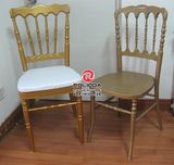 Hotel Metal Golden Color Napoleon Chair for Wedding