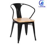 Colors Vintage Industrial Dining Chair Restaurant Metal Frame Chair