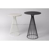 Stainless Steel Base Wooden Top Side Coffee Table (SF-04)