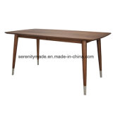 European Style Restaurant Furniture Rectangle Wooden Dining Table