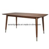 European Style Restaurant Furniture Rectangle Wooden Dining Table