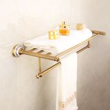 FLG Antique Bathroom Bath Towel Rack Wall Mounted Sanitary Ware