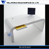 Contemporary White CEO Table with Modern Design