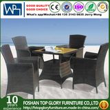 Garden Patio Furniture New Wicker Outdoor Indoor Dining Table and Chair Set (TG-1057)