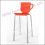 Chrome Legs Plastic High Bar Chair Bar Stools (SP-UBC278)