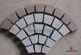 Red Porphyry & G603 Fan Shape Cobblestone for Paving