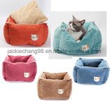 Pet Bed Solid Micro Suede with Sherpa.