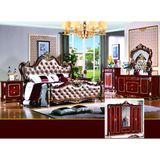 Double Bed for Antique Bedroom Furniture (W813A)