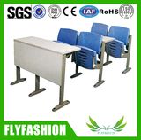 Plastic PP University Classroom Desk and Chair Sets Folding Lecture College Desks and Chairs