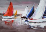 Impressionism Reproduction Acrylic Boat Oil Painting
