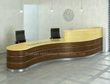 Modern Beauty Curved Salon Reception Desks Counter (HF-R026)