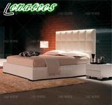 S124 Head Board Leather Bed Bedroom Modern