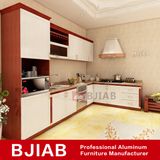 Red Teak and White Oak Modern Metal Home Furniture Aluminum Kitchen Cabinet