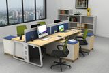 Modern Style 4 People Wooden Office Desk for Workstation