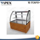 Commercial Cake Display Showcase Cabinet with Embraco Compressor
