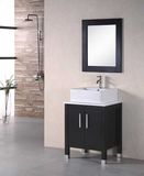 North America Modern Style Solid Wood Bathroom Cabinet with Mirror