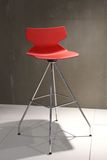 Hot-Selling ANSI/BIFMA Plastic Swivel Stainless Steel Base Bar Stool