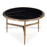 Europe Style Black Marble Round Table for Living Room (SP-GT446)