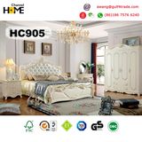European Antique Furniture Wood Bedroom Set (HC905)