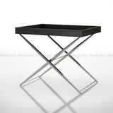 Best Sell! ! ! Stylish Simple Wooden / Stainless Steel Trebic Tray Side Table