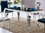 4 Legs Marble Table Glass Table for Home Furniture