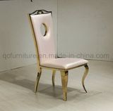 Mirror Golden Stainless Steel Leg Dining Table Restaurant Use