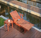 Solid Wood Pattaya Chaise Lounge & Tea Table