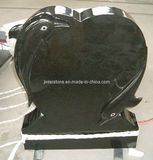 Black European/Russian/American Style Granite/Marble Tombstone with Custom Design