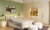 Wardrobe with Swing Door+Bed for Bedroom Furniture (V2-WS002)