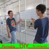Custom Portable Modular Trade Show Exhibition Stand Shelving with Slatwall