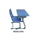 Plastic School Furniture Student Desk and Chair