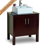 Fed-1176 Above Mounted Sigle Basin Free Standing Solid Wood Modern Bathroom Vanities