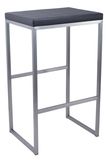 Stainless Steel Fixed Bar Chair with PU Seat