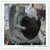 Chinese Granite Marble Tombstone Monument (angel and hearts)