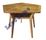 Modern Dining Restaurant Knock Down Wooden Teak Table