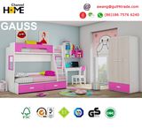 Popular Design Bunk Bed Colorful Children Kids Bedroom Furniture (GAUSS)