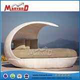 Garden Furniture Rattan Waterproof Cushion Daybed with Tent