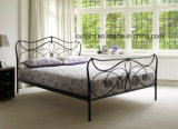 High Quality Flower Metal Double Bed (OL17133)