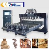 Table Moving 8 Rotating Axis Large CNC Carving Machine