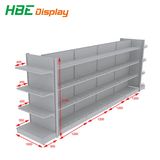 Convenience Grocery Store Shelf with Wooden Drawer