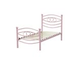 Pink Metal Single Bed Frame