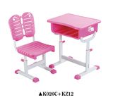 Adjustable School Desk and Chair K026c+KZ12