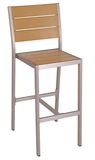 High-Density Outdoor Aluminum Polywood Patio Barchair (PWC-15508)